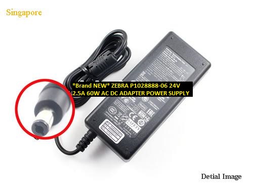 *Brand NEW* ZEBRA 60W AC DC ADAPTER 24V 2.5A P1028888-06 POWER SUPPLY *Brand NEW* ZEBRA 60W AC DC ADAPTER 24V 2.5A P1028888-06 POWER SUPPLY